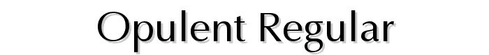 Opulent Regular font